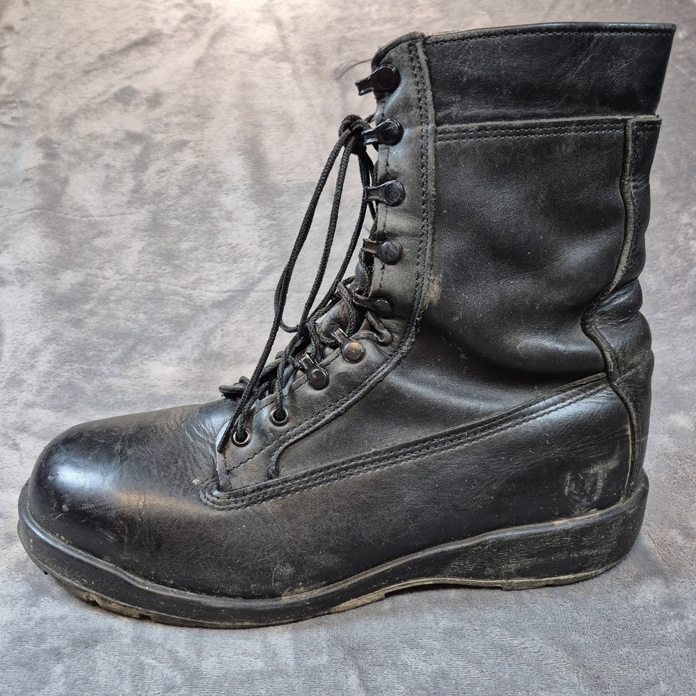 Belleville Boots Mens 12 Wide Black Leather Navy Marines 360ST Military Combat